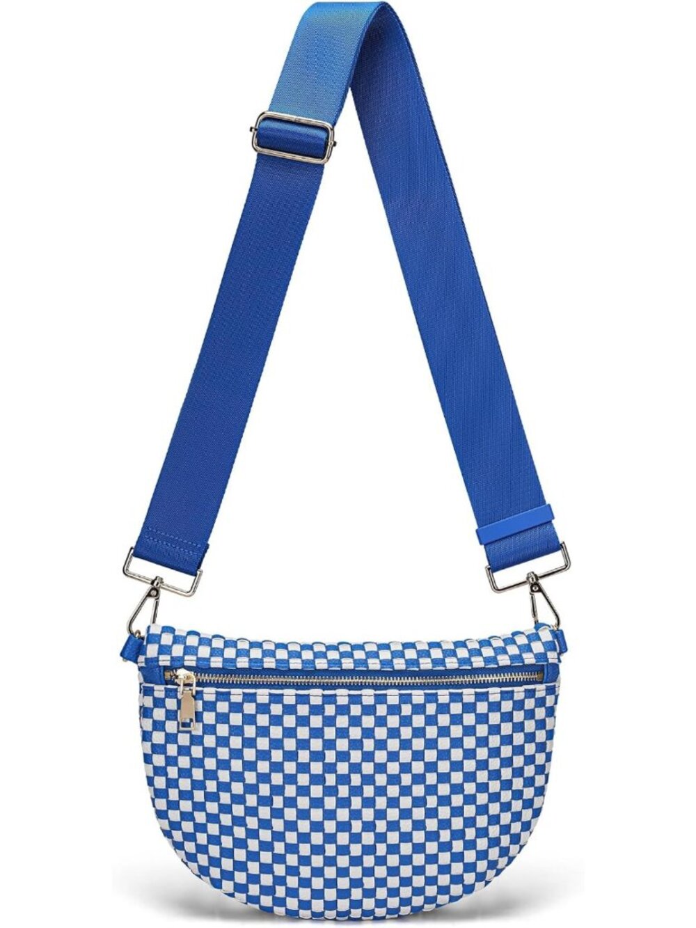 Stylish Woven Leather Crossbody Bag for Women - Sling Purse for Travel